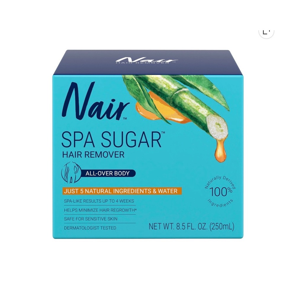 Nair Spa Sugar Hair Remover All Over Body Kit 8.5oz 250ml NEW